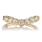 Curved Bezel Set Diamond Band 