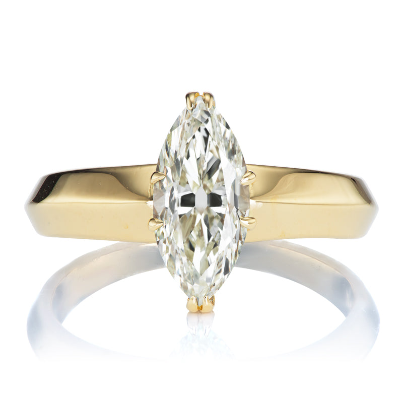 Vintage 1.68ct Marquise Cut Diamond Ring