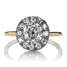 Antique Old Mine Cut Cluster Ring