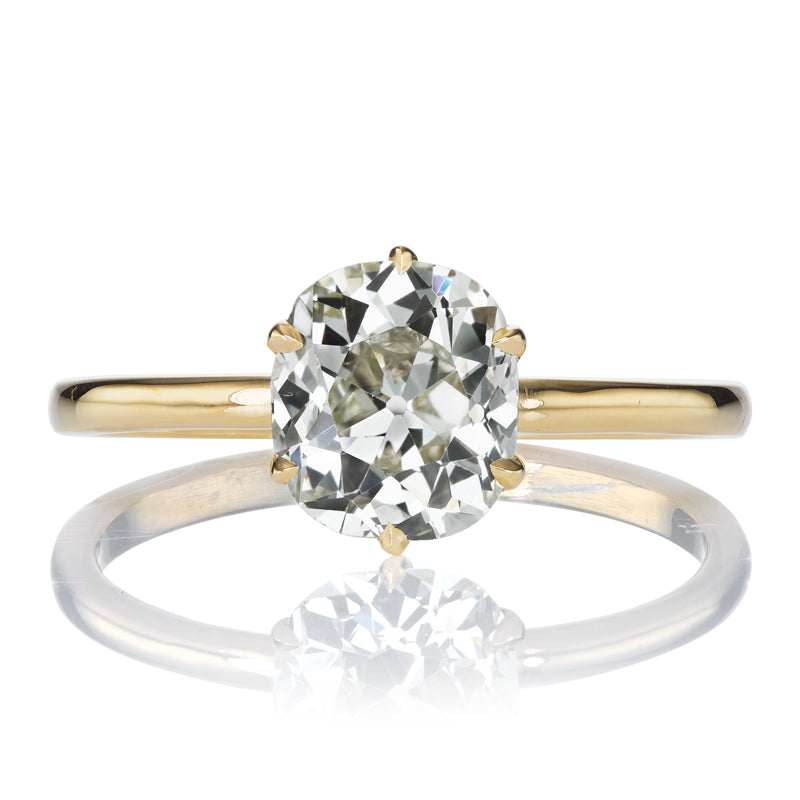 Elongated Old Mine Cut Diamond Under $10,000