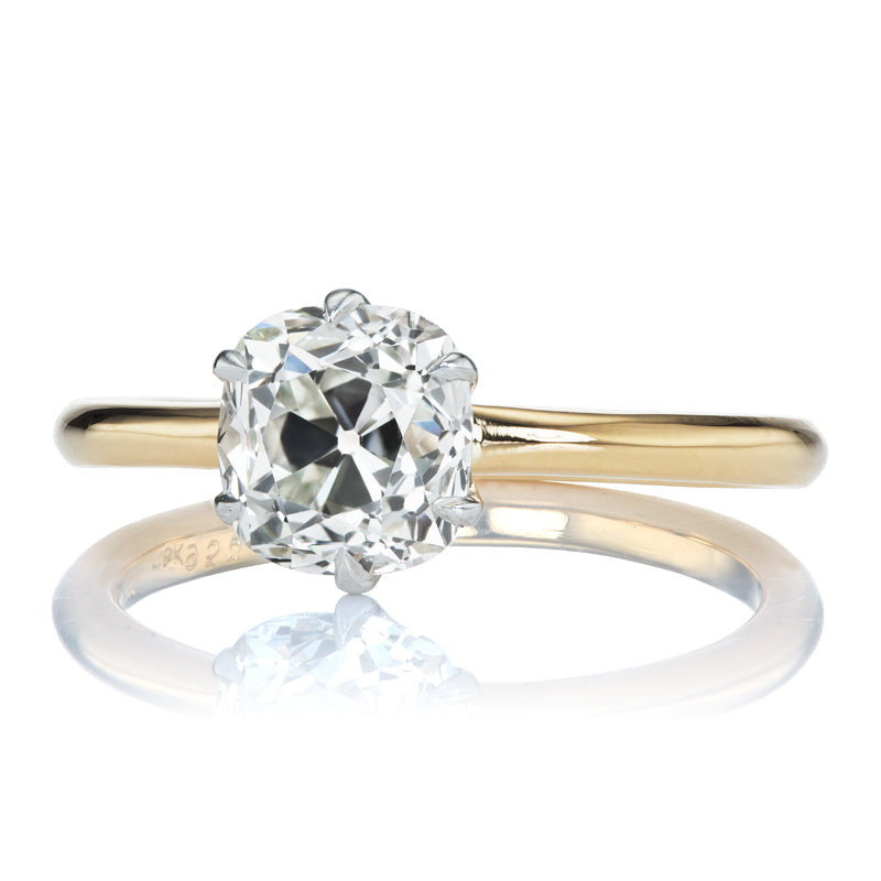 1.73ct Old Mine Cut Diamond diamond engagement ring