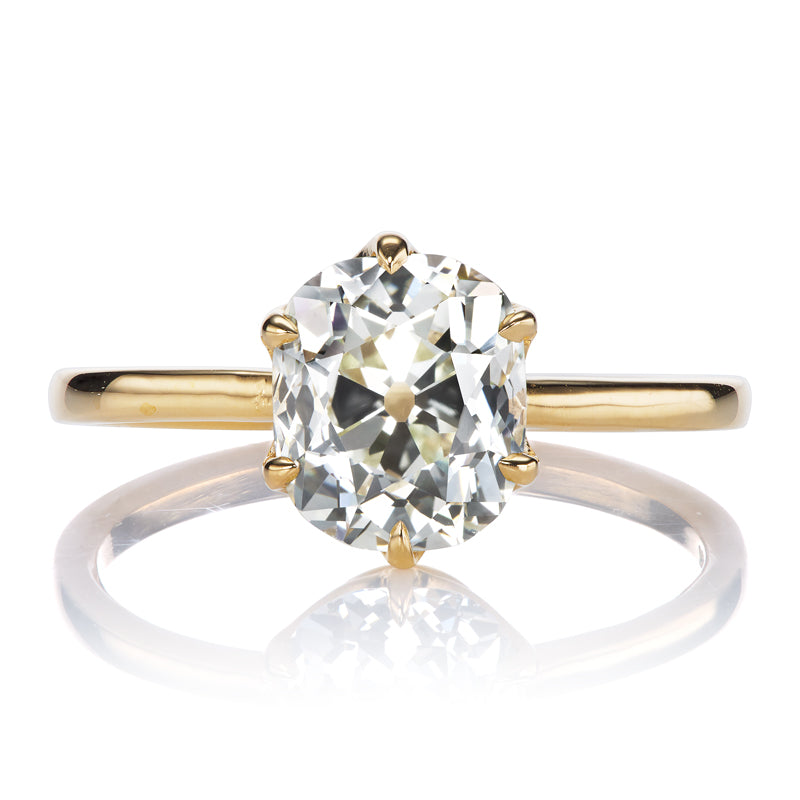 2 Carat OMC Diamond 6-Prong Set in 18kt Yellow Gold Setting