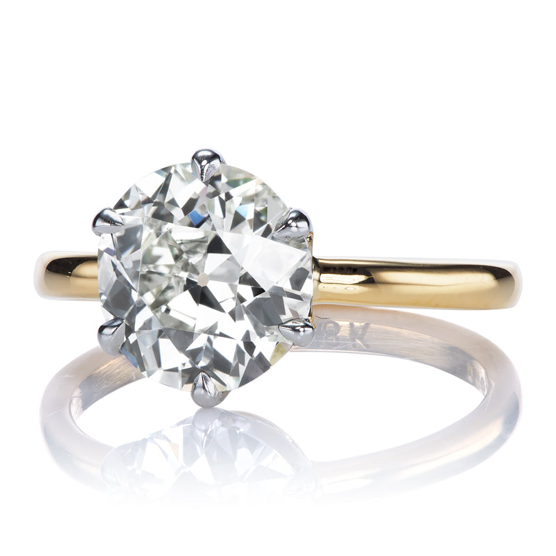 2.56ct Old European Cut Diamond diamond engagement ring