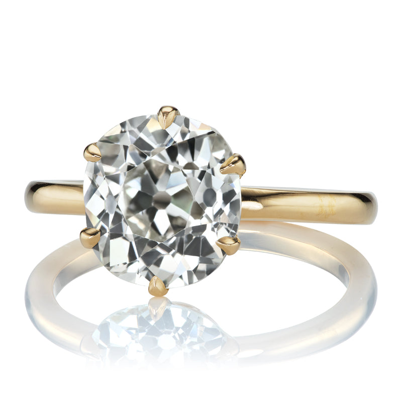 3.64ct Old Mine Cut Diamond diamond engagement ring