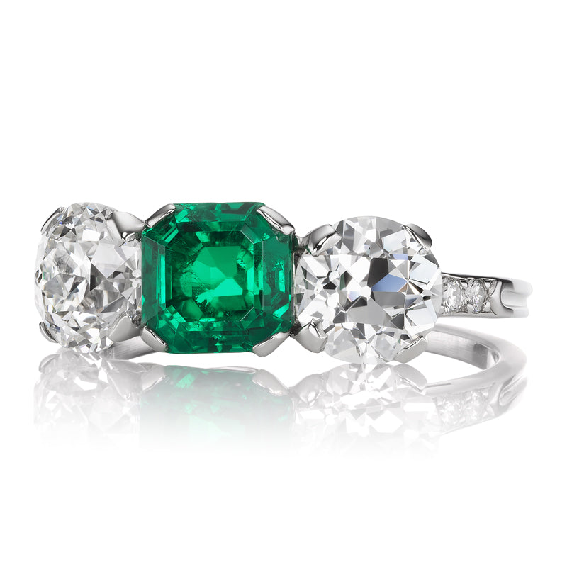 1-2 Carats gemstones  vintage engagement ring