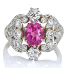 Vintage Tourmaline and Diamond Cocktail Ring