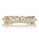 Old Mine Cut Diamond Half Hoop Band