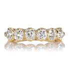 Old Mine Cut Diamond Half Hoop Band