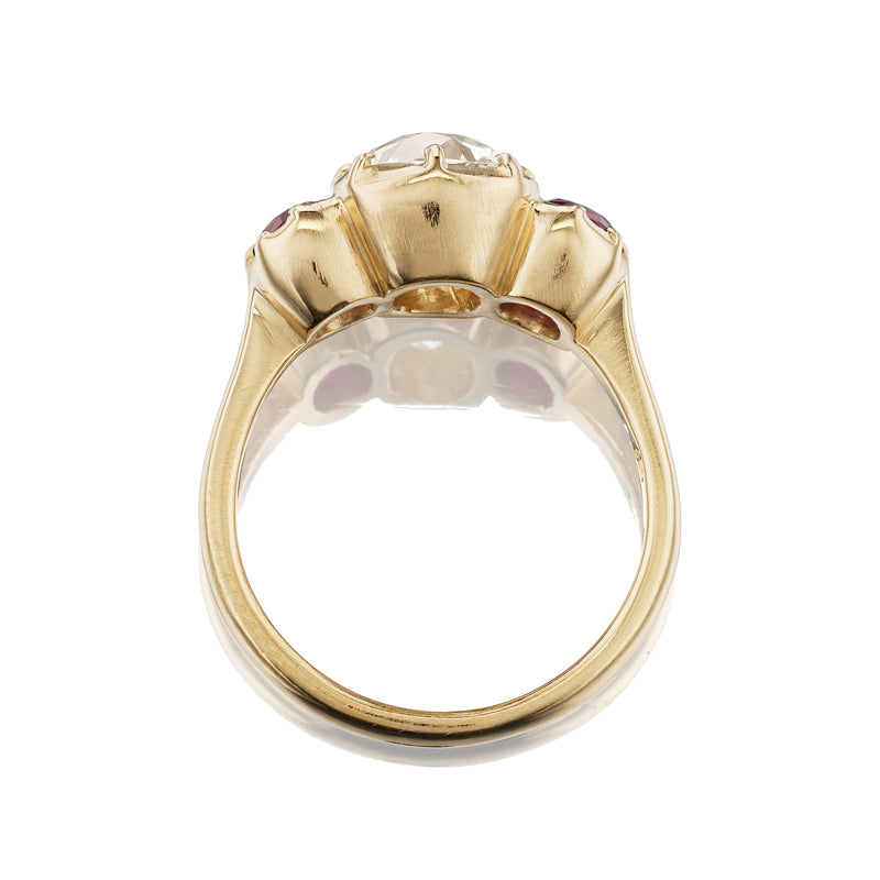 1-2 Carats gemstones  vintage engagement ring