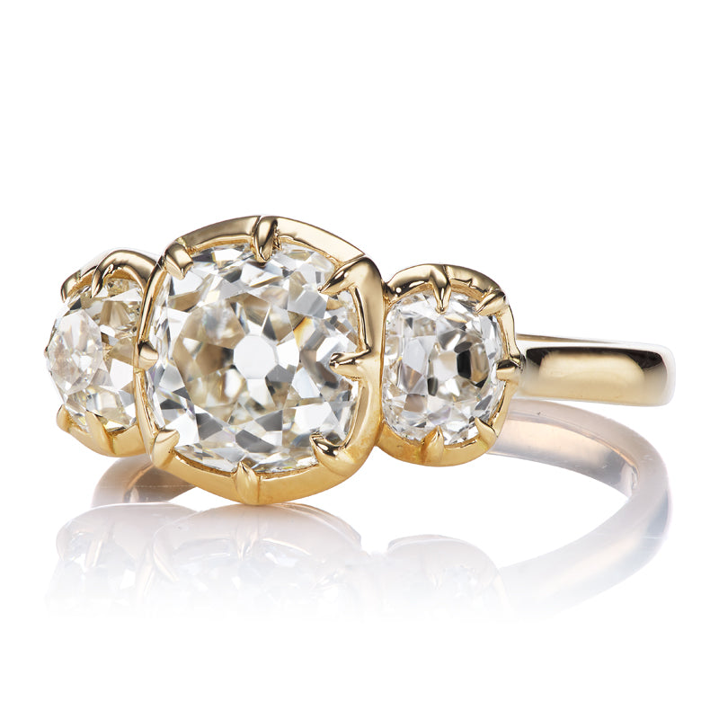 2.01ct Old Mine Cut Diamond diamond engagement ring