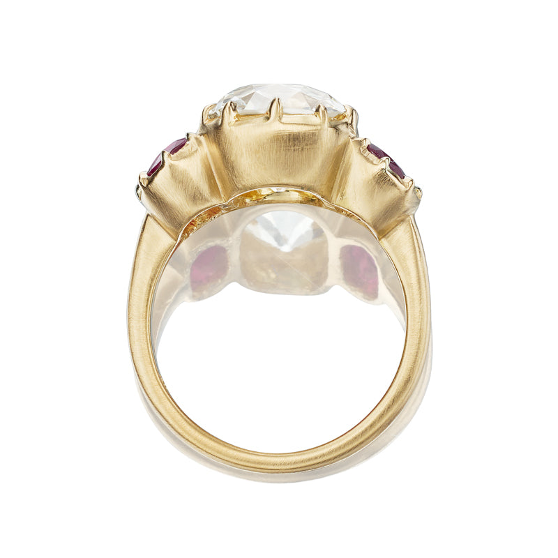 4-5 Carats gemstones  vintage engagement ring