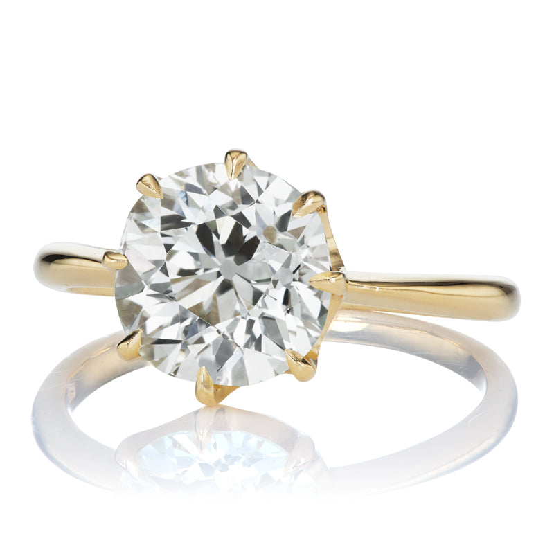 2.66ct Old European Cut Diamond diamond engagement ring