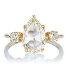 Unique 2-Carat Pear Rose Cut Diamond