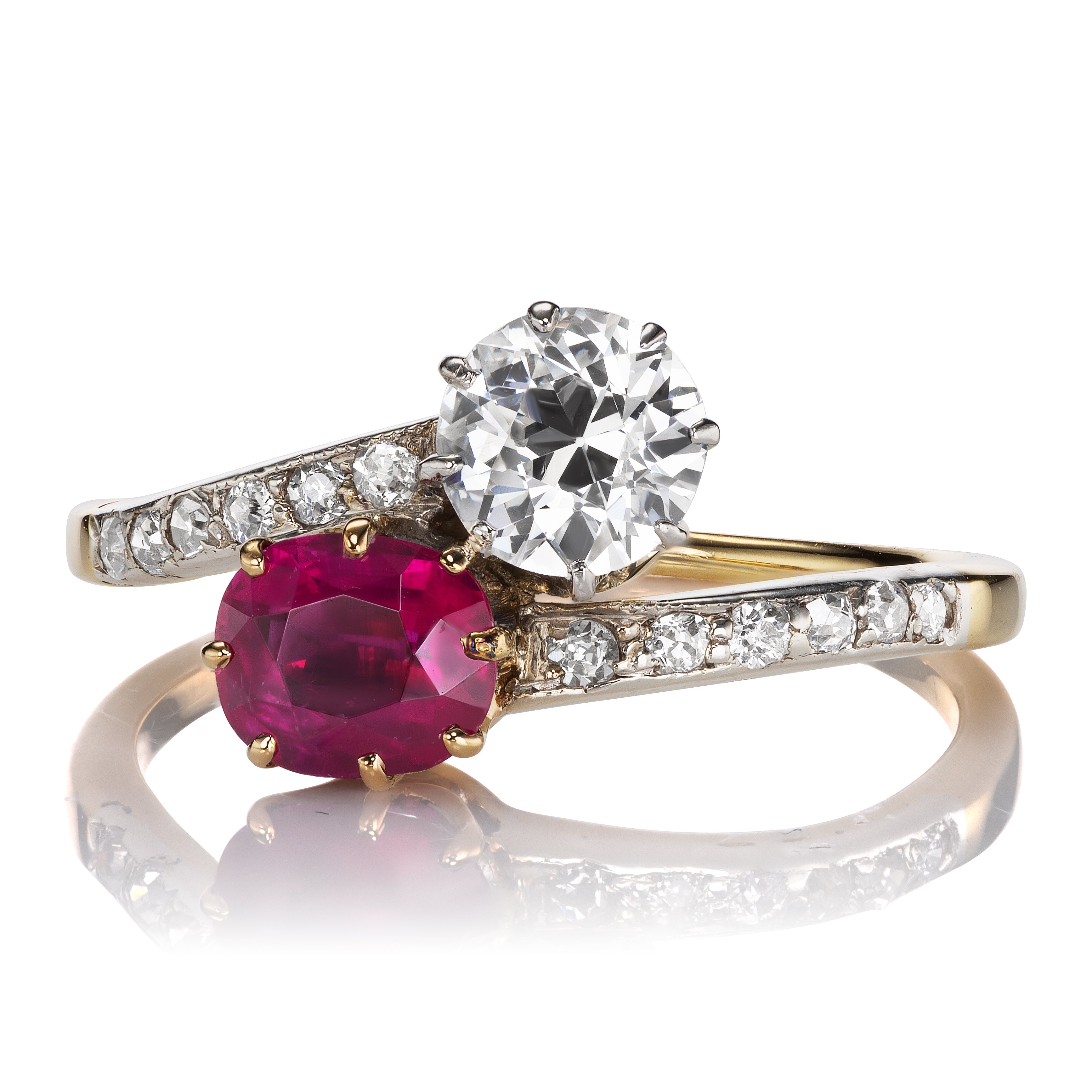 Less than 1  gemstones  vintage engagement ring