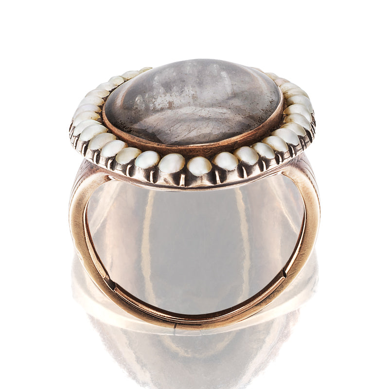 in yellow gold setting