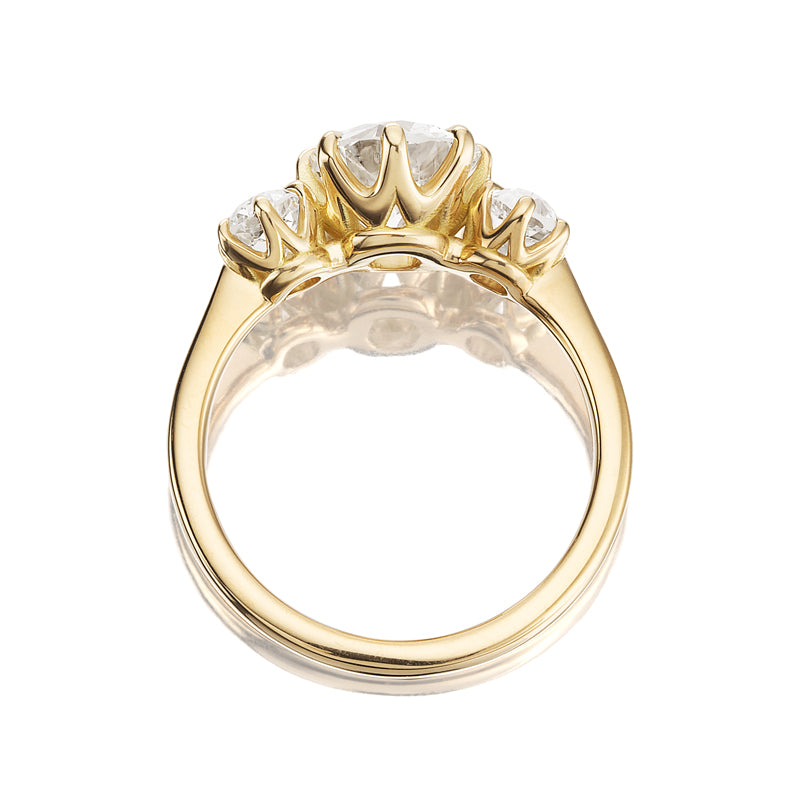 J-K-L color SI-I clarity diamond Engagement Rings