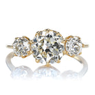 2 Carat Old European Cut Diamond Three Stone Engagement Ring