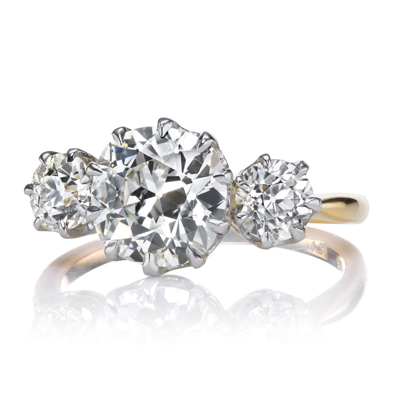 2.04ct old mine cut Diamond diamond engagement ring