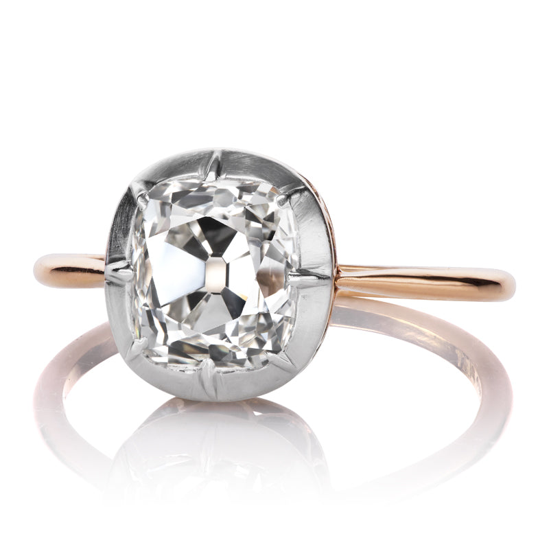 2.08ct Old Mine Cut Diamond diamond engagement ring
