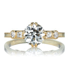 1.31ct Old European Cut Diamond with French Cut Accent Stones