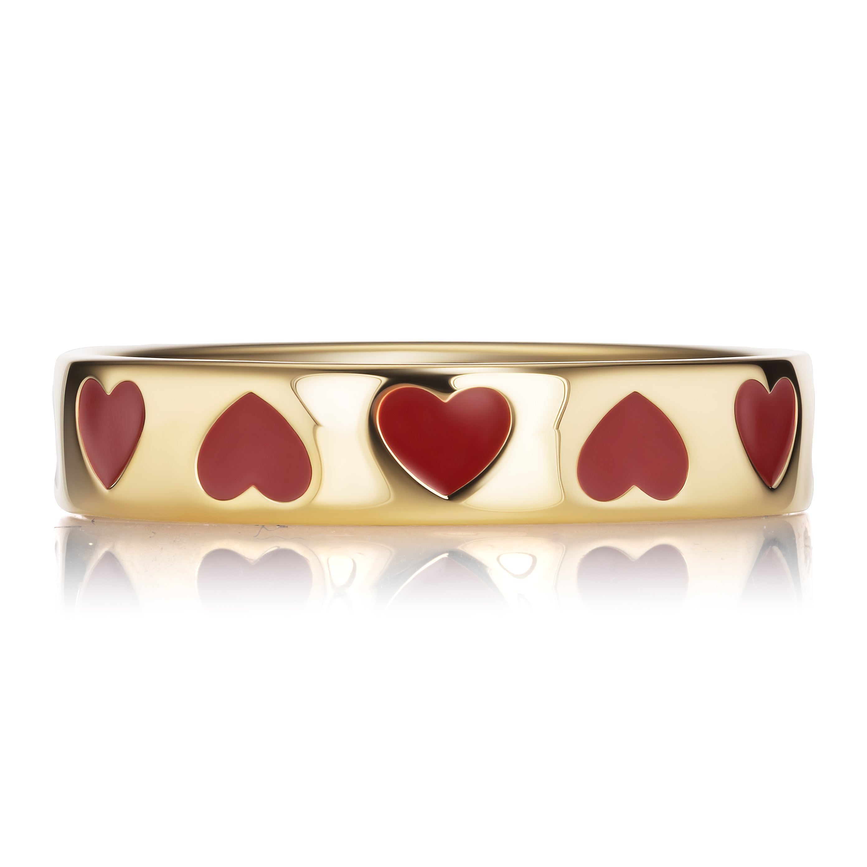 Heart Enamel Band