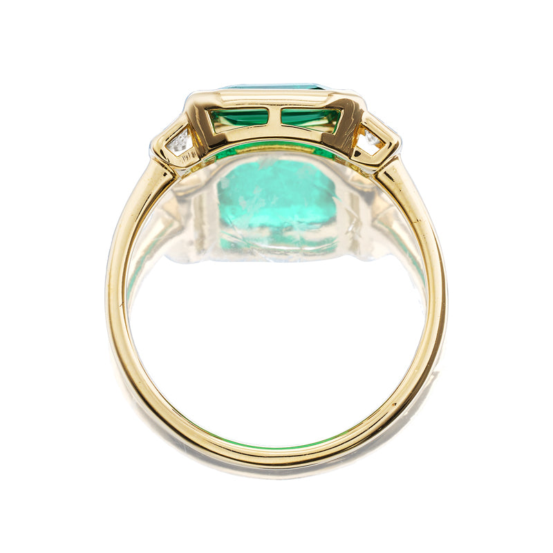 in yellow gold setting