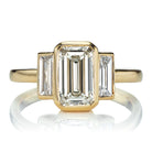 Art Deco Inspired Engagement Ring with 1.51ct Emerald Cut Diamond