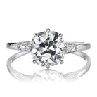 2.25ct Old Mine Cut Diamond Antique Engagement Ring