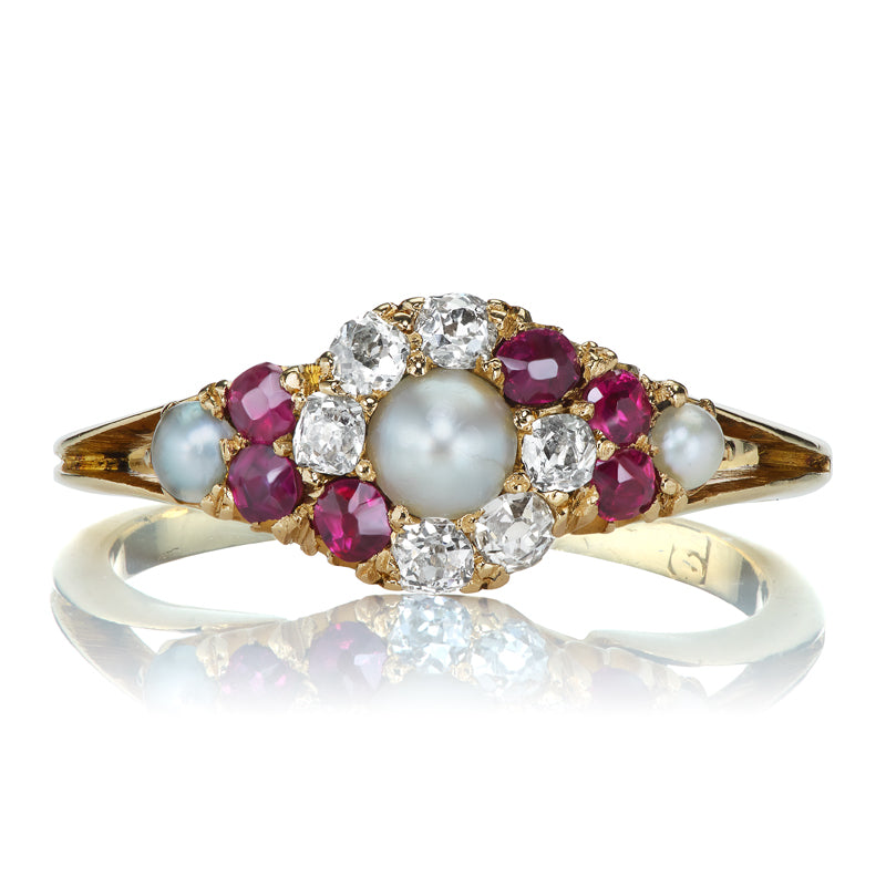 Antique Pear Cut Diamond Pendant