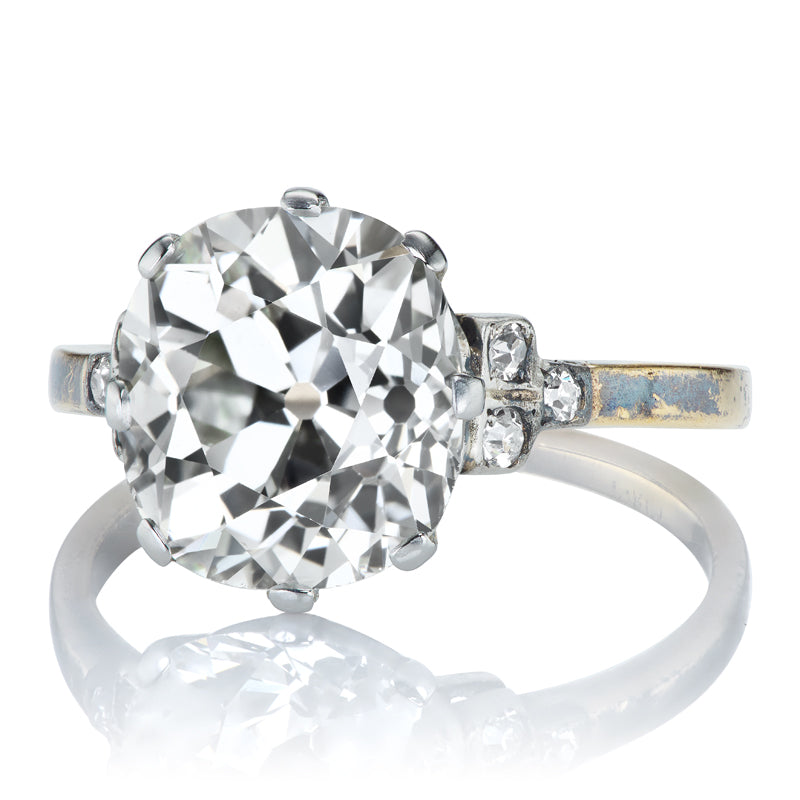 5.04ct Old Mine Cut Diamond diamond engagement ring