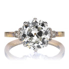 2.91 Carat Old Mine Cut Diamond in Antique-Inspired Two-Tone Setting