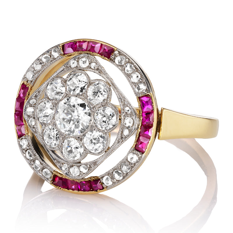 Less than 1  gemstones  vintage engagement ring