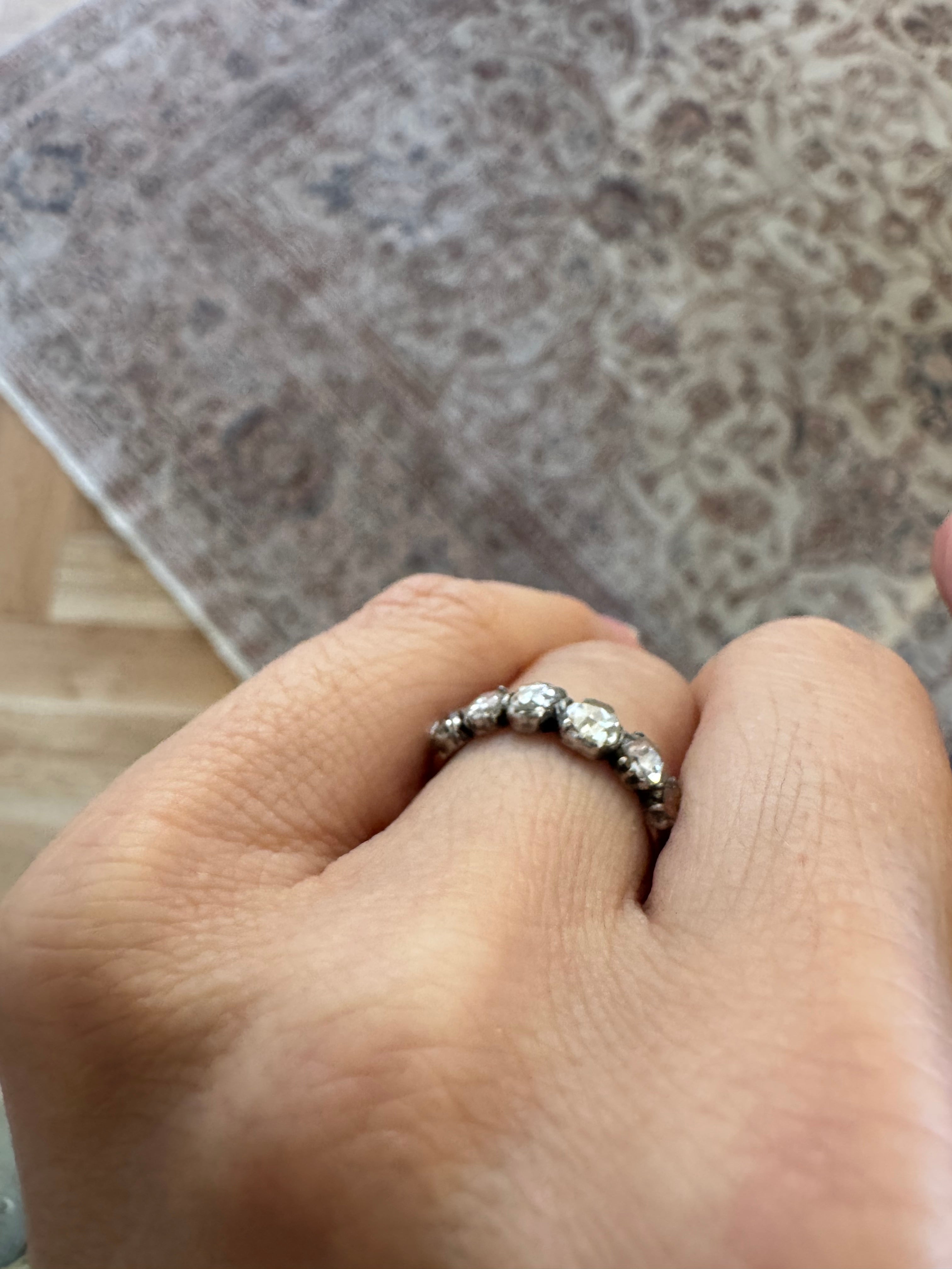 diamond in two-tone setting