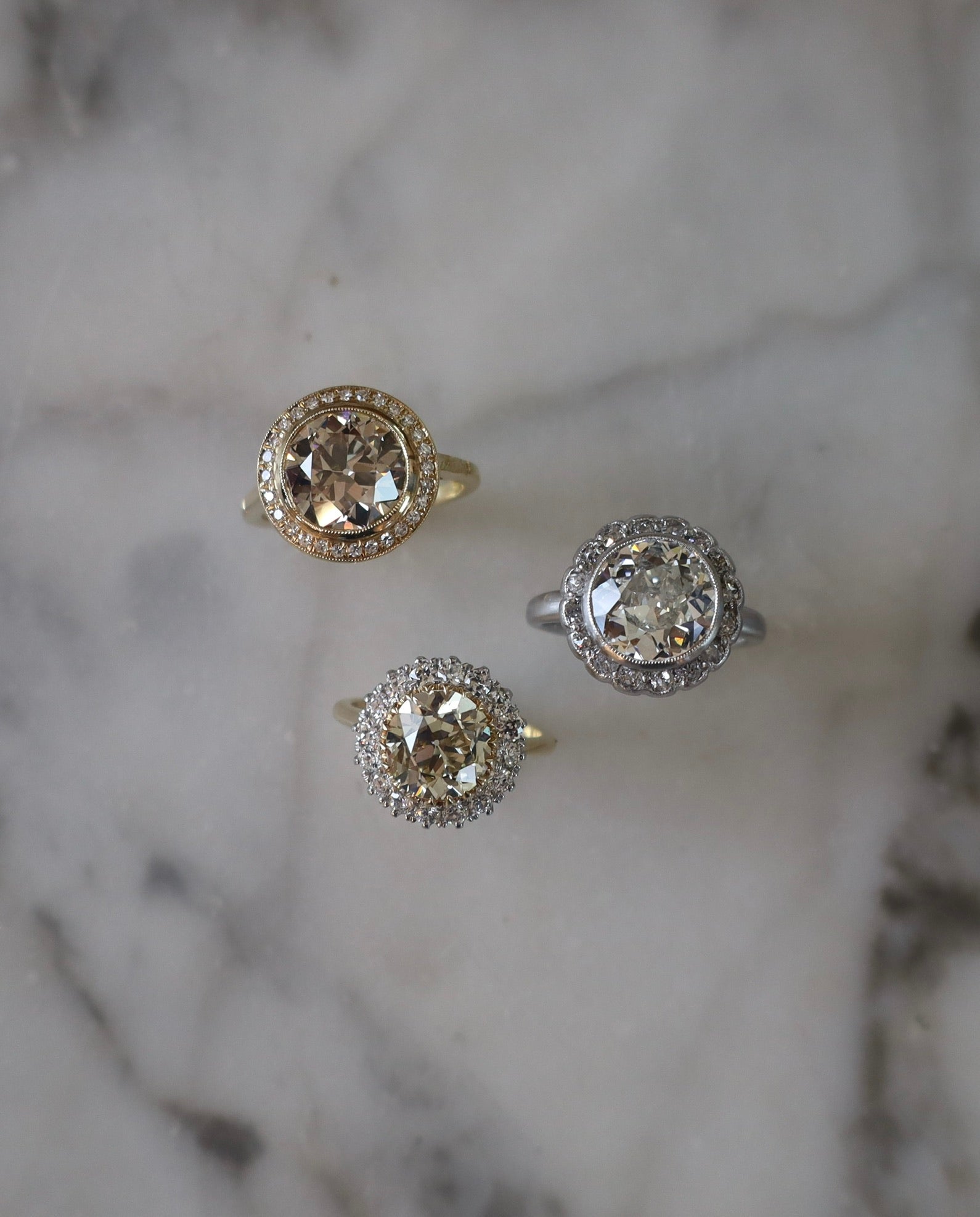 AB MADE diamond engagement ring