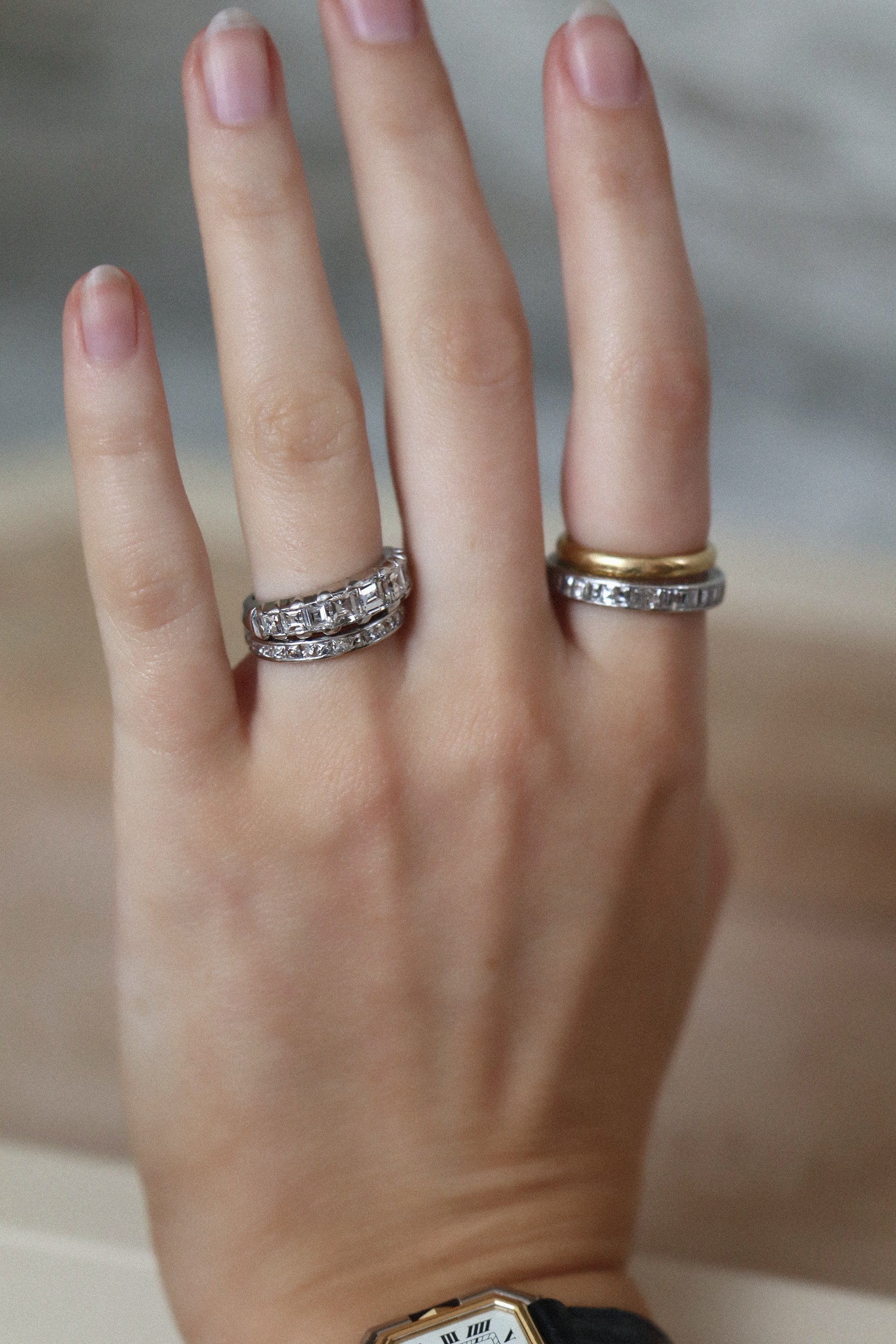 D-E-F color VS clarity diamond Rings