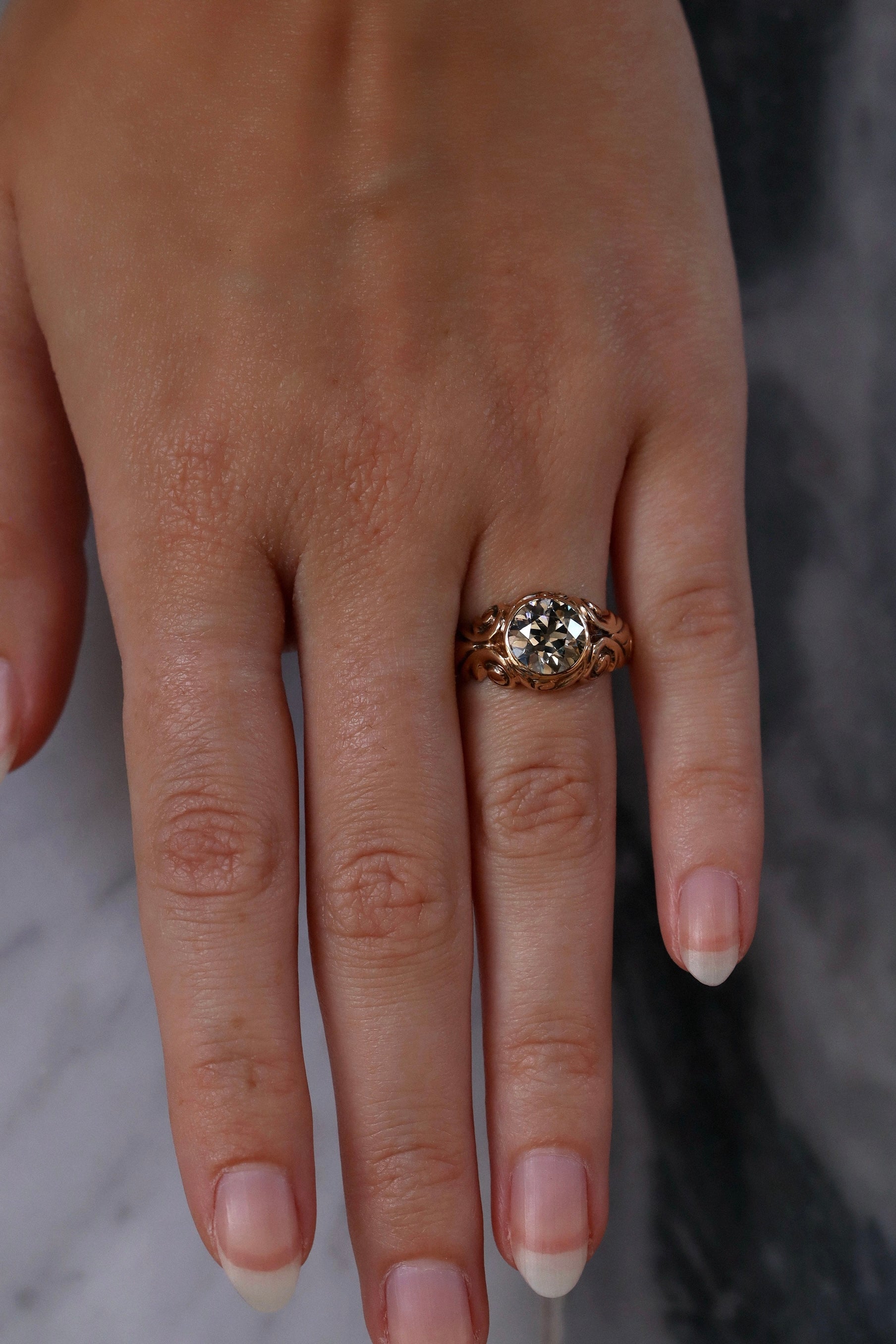 Old European cut diamond Rings