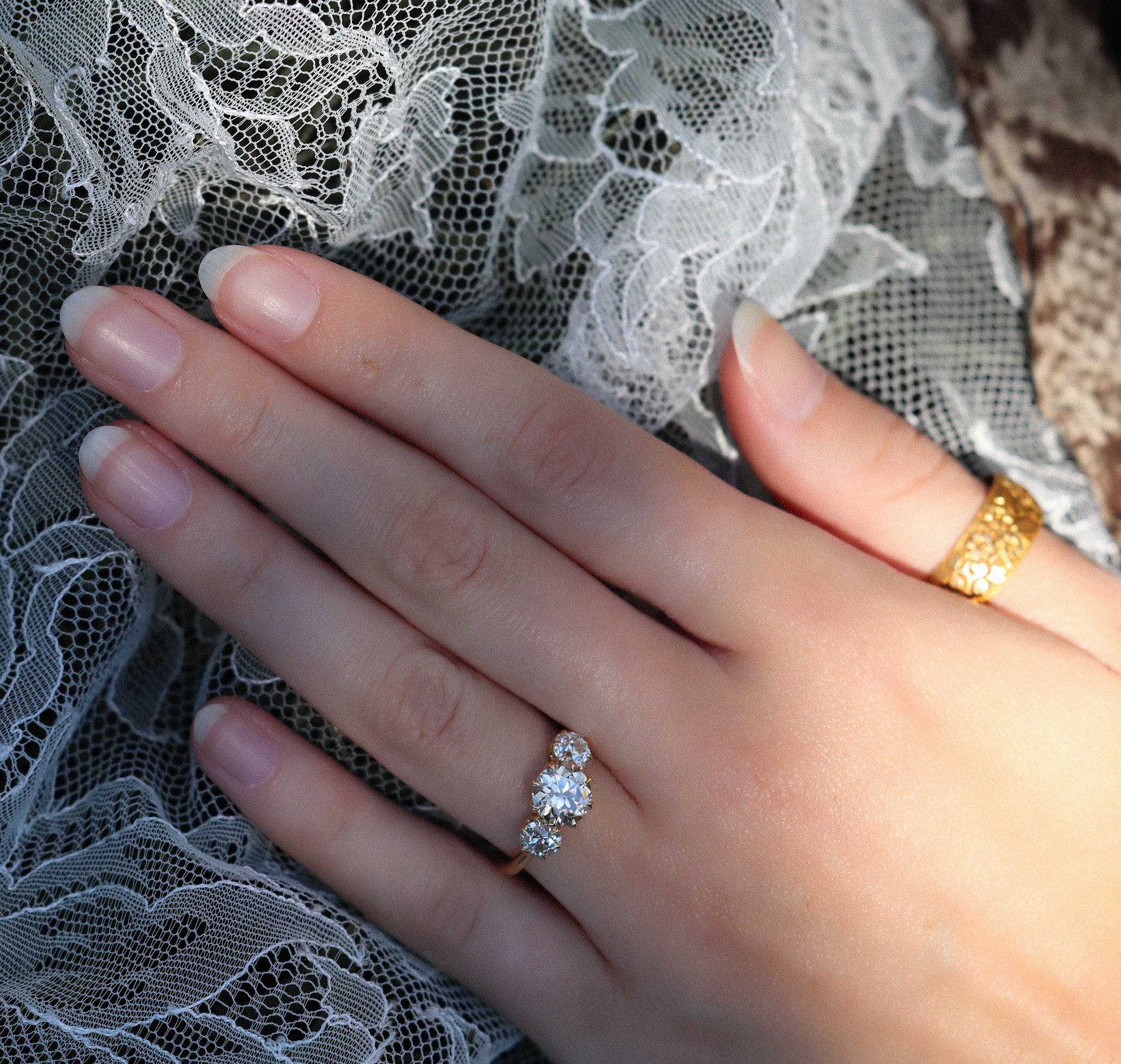 AB MADE diamond engagement ring