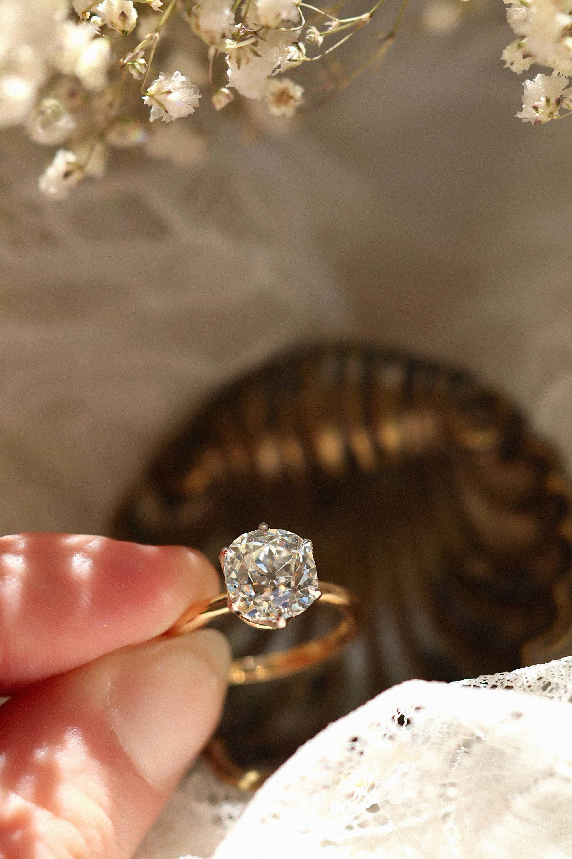 Old Mine cut diamond Rings