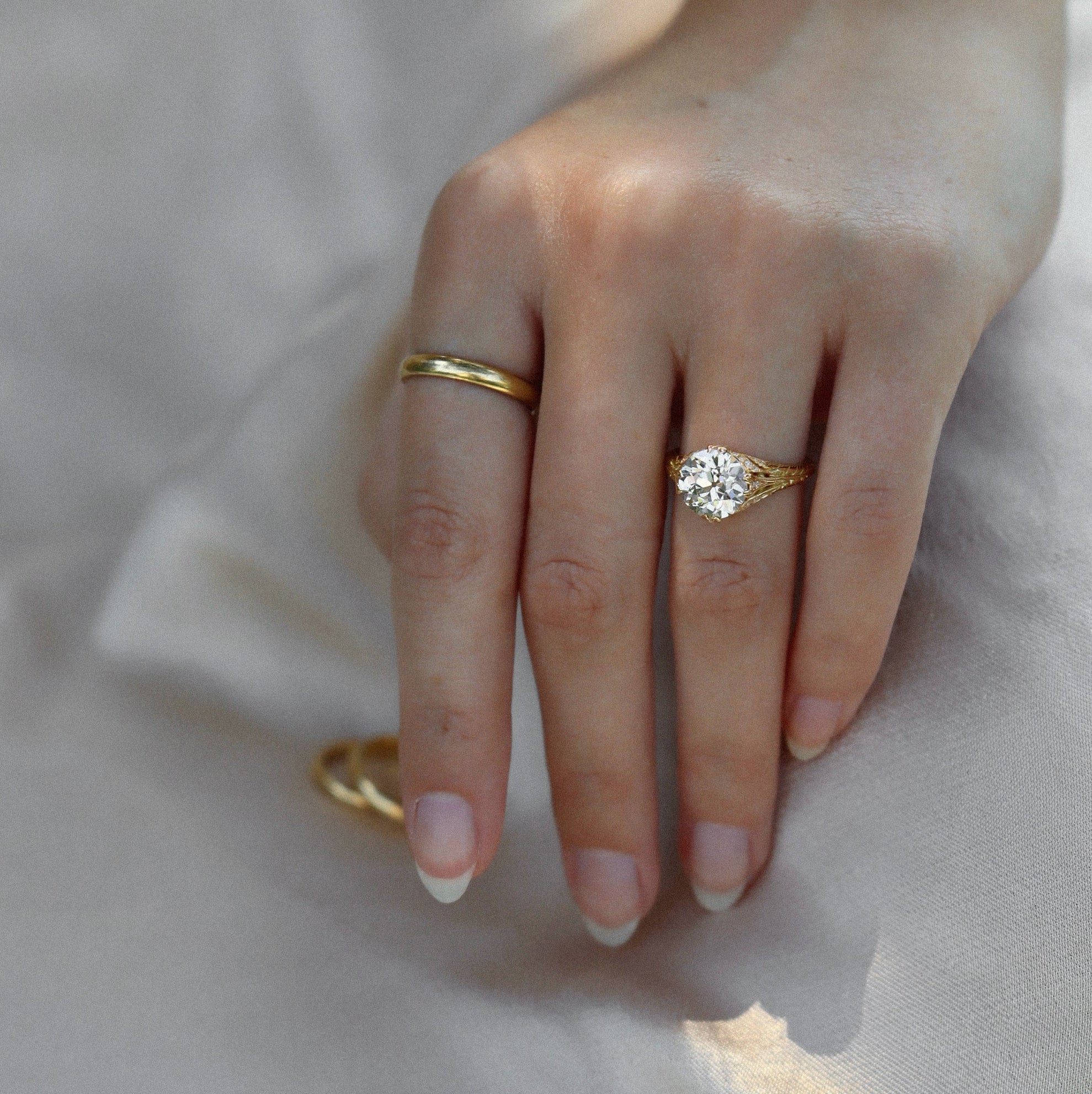 AB MADE diamond engagement ring