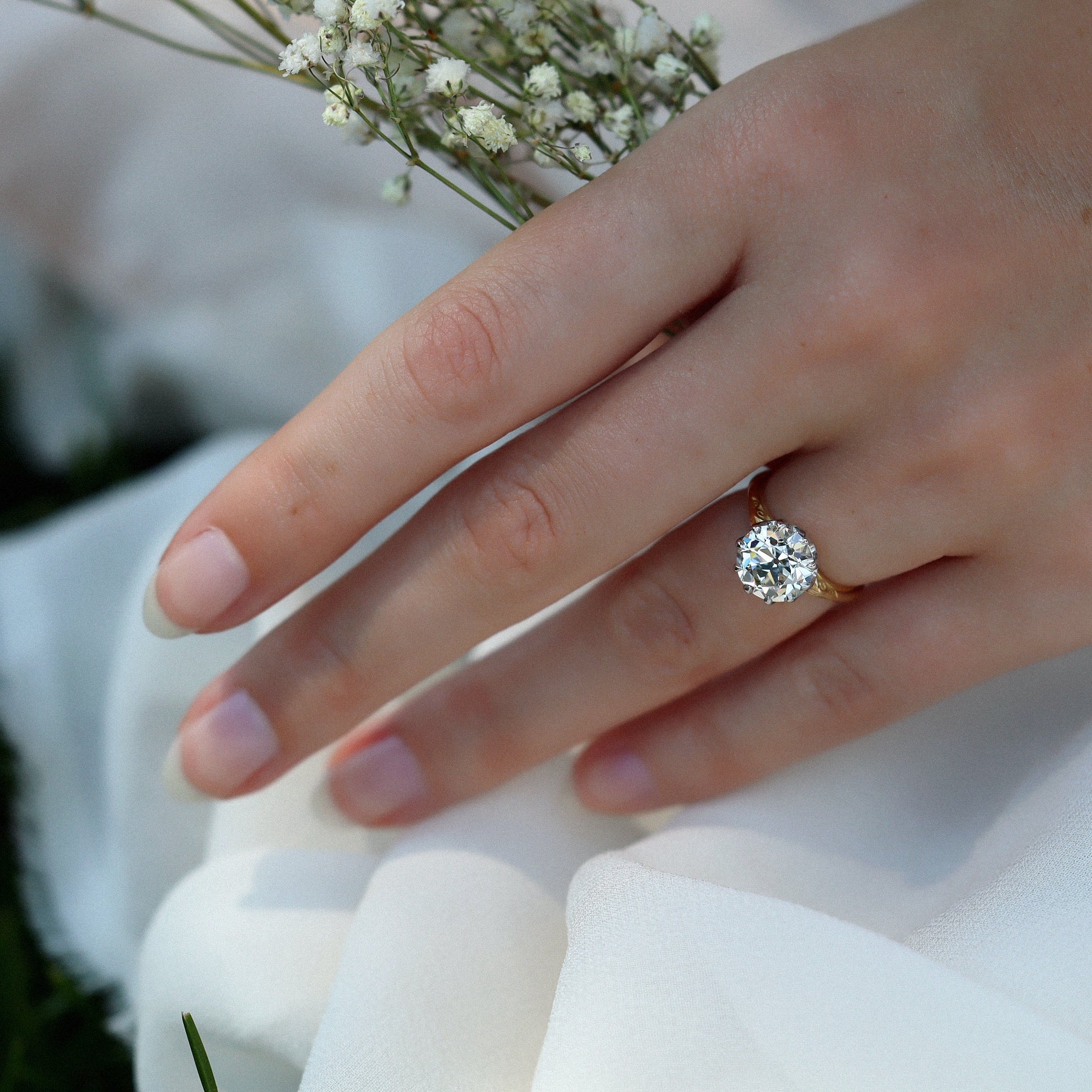 AB MADE diamond engagement ring