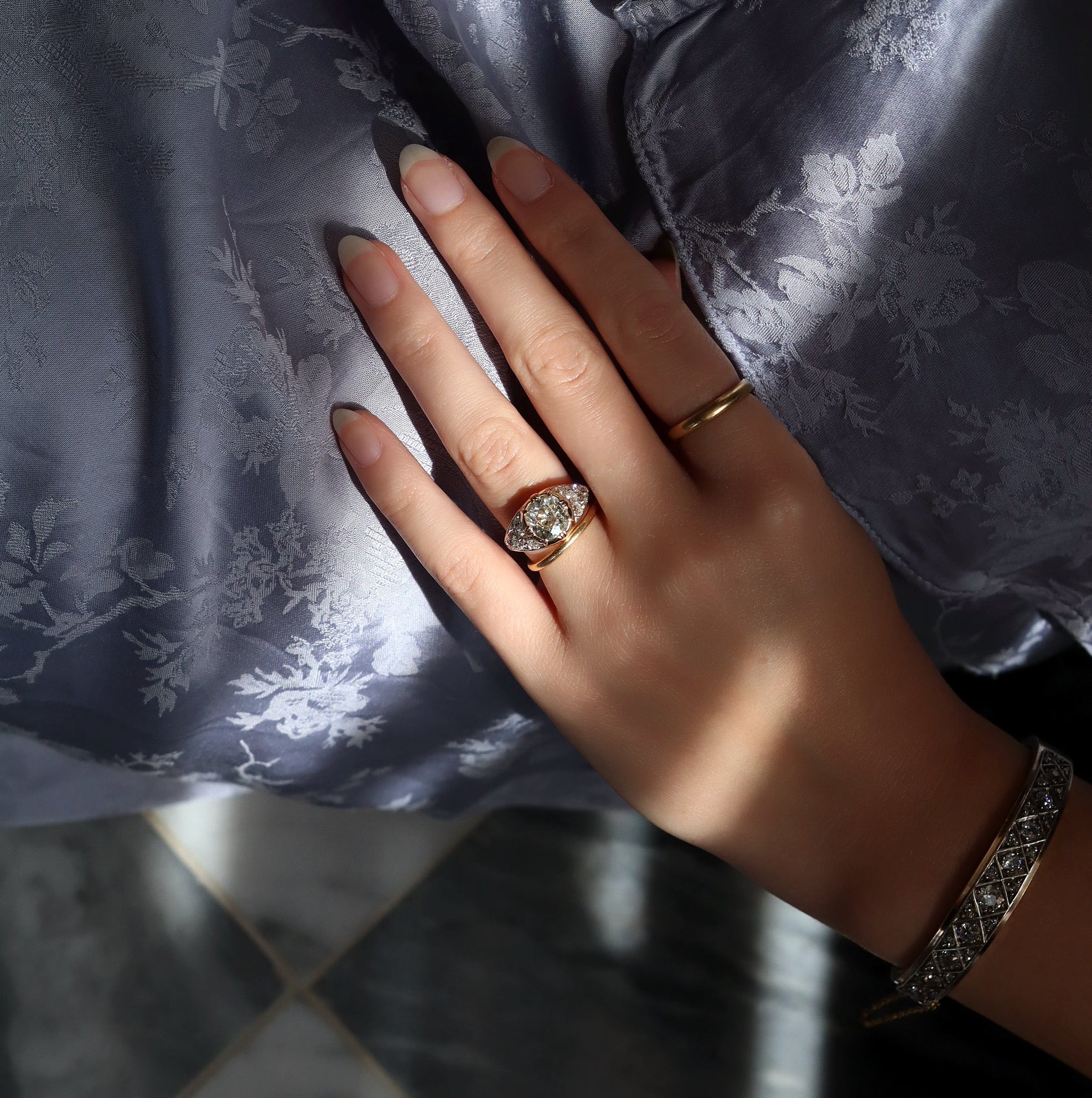 AB MADE diamond engagement ring