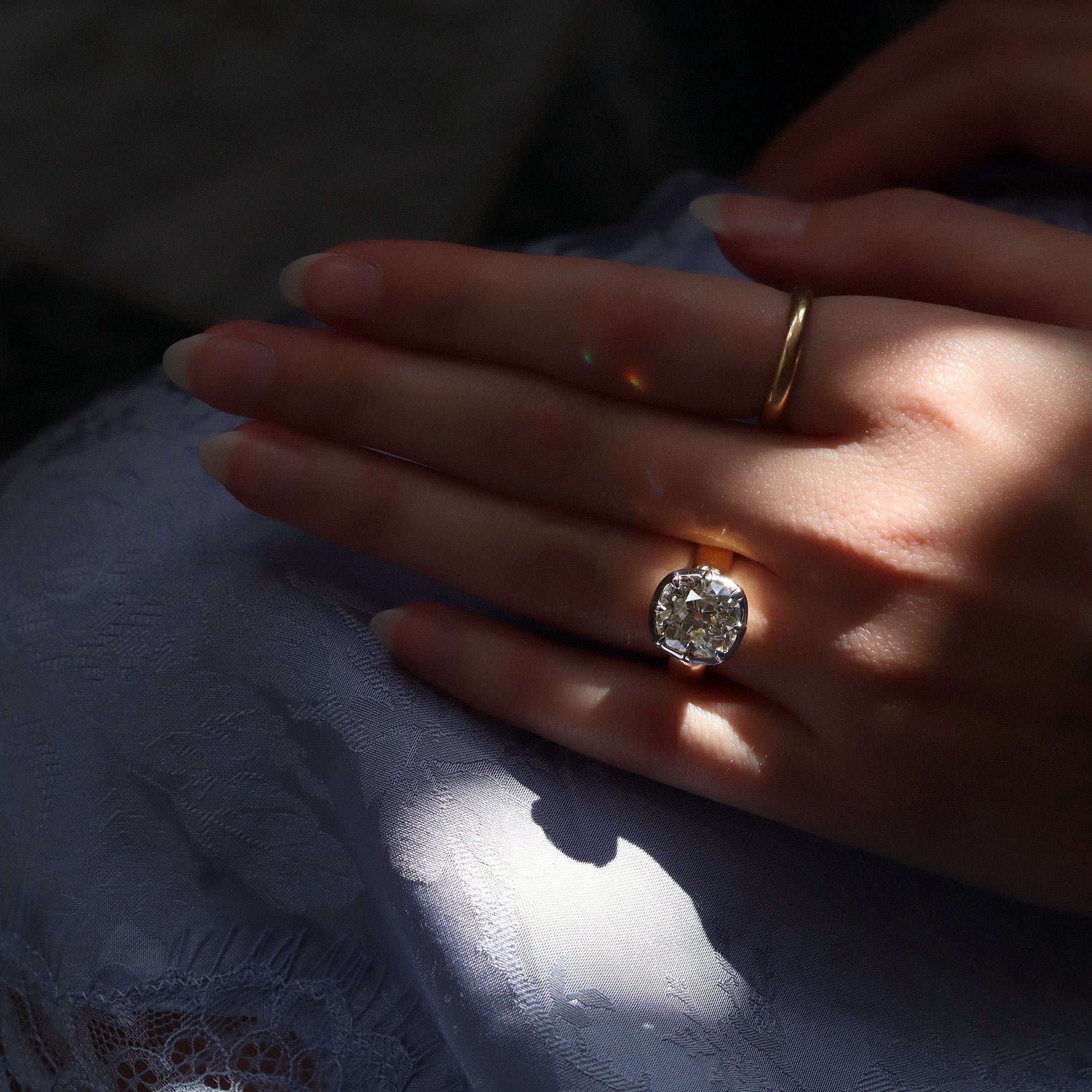 AB MADE diamond engagement ring