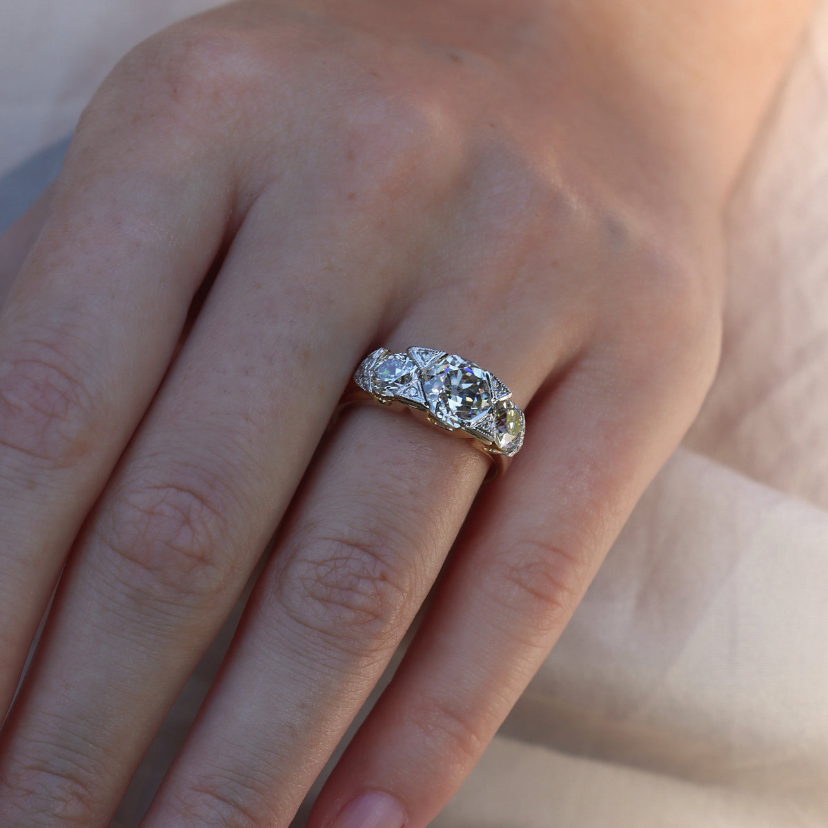 AB MADE diamond engagement ring