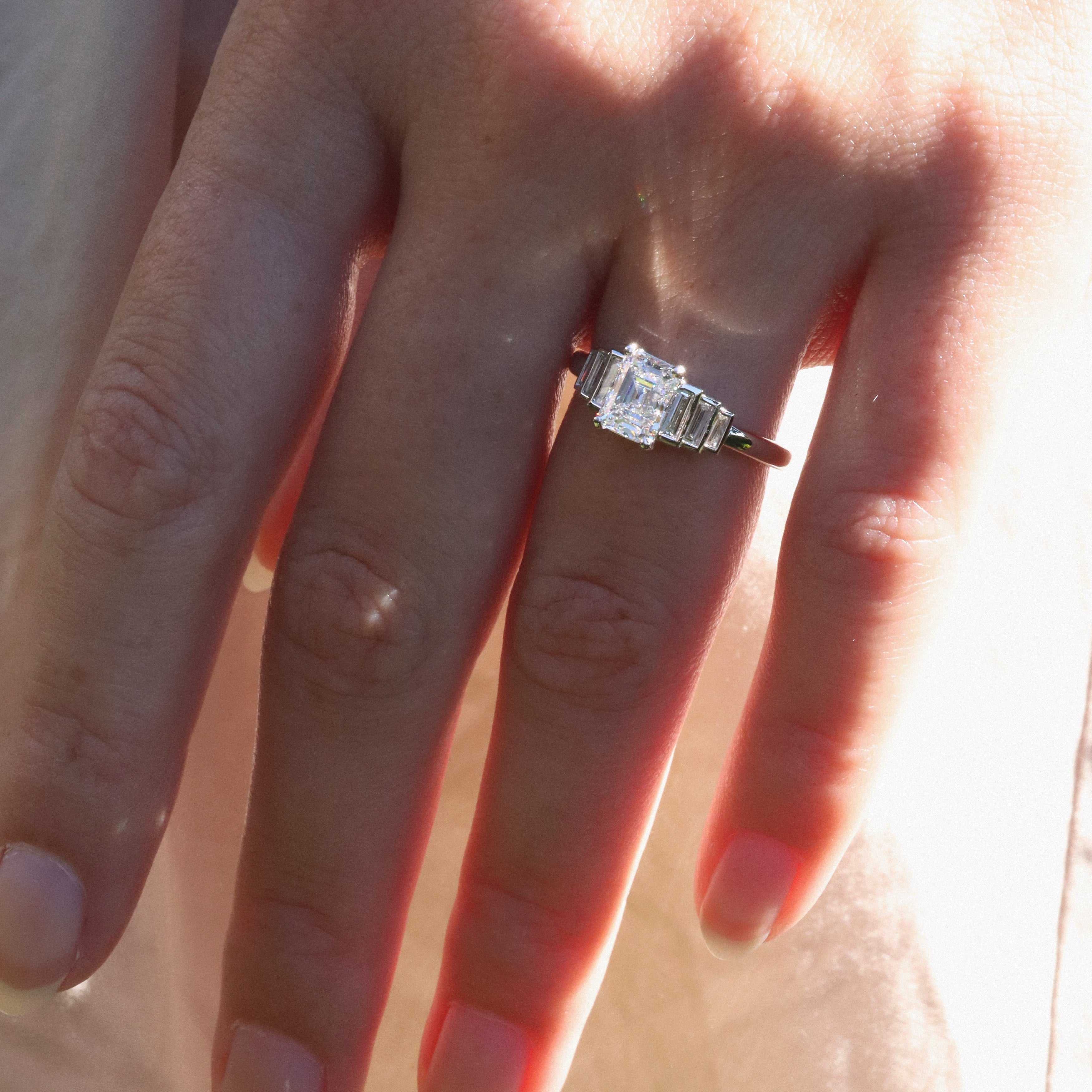 AB MADE diamond engagement ring