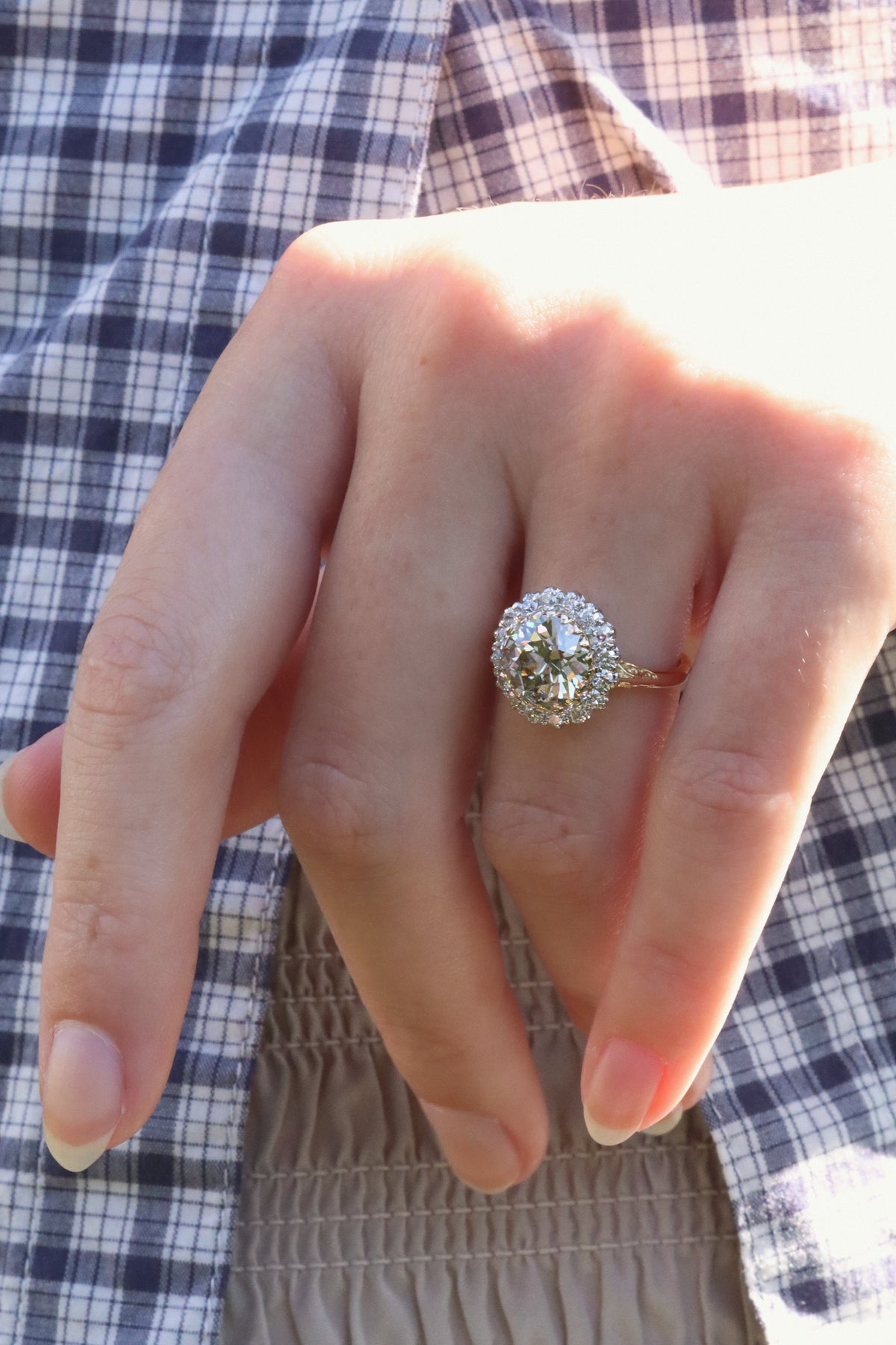 Old European cut diamond Engagement Rings