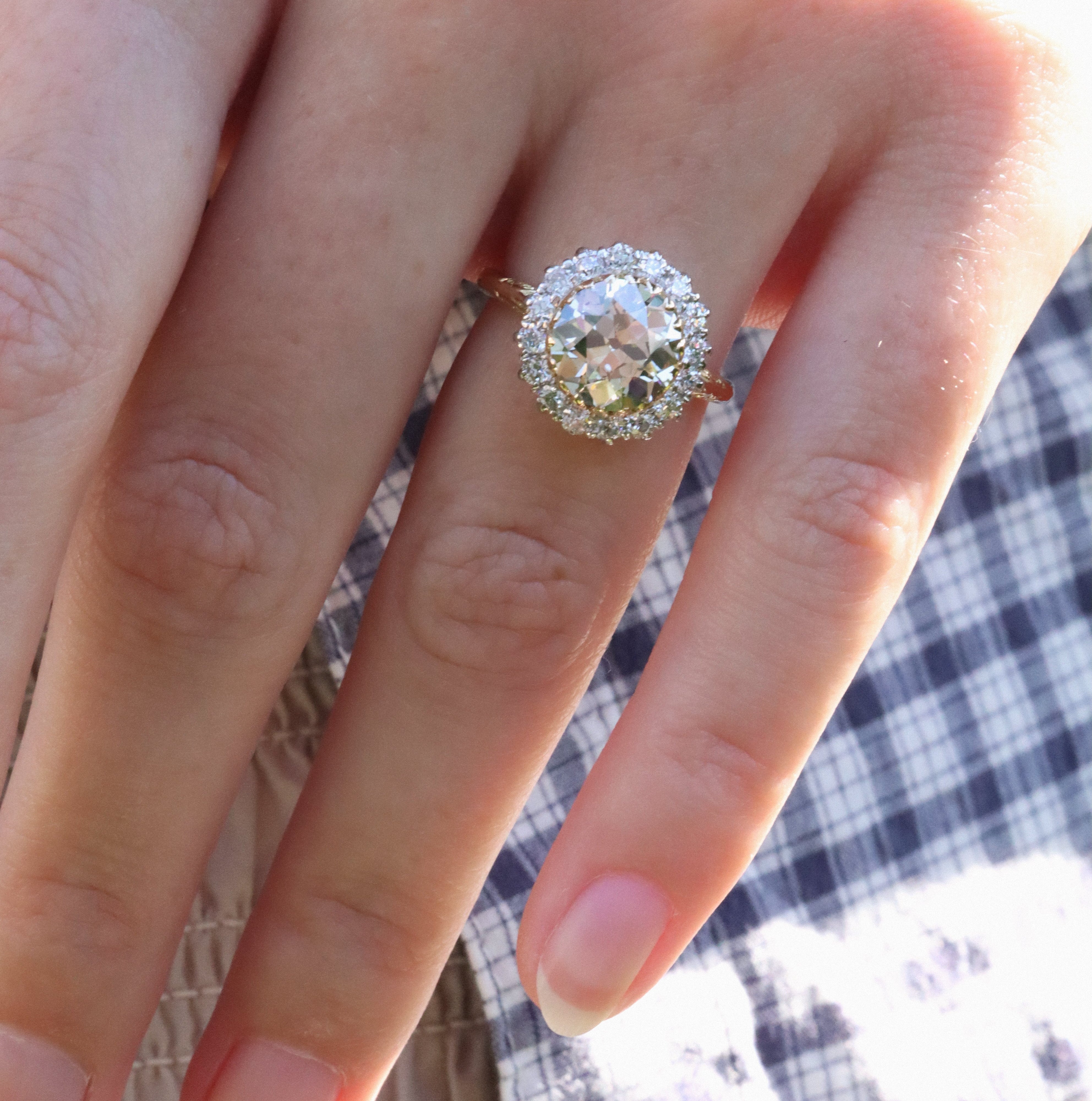 AB MADE diamond engagement ring