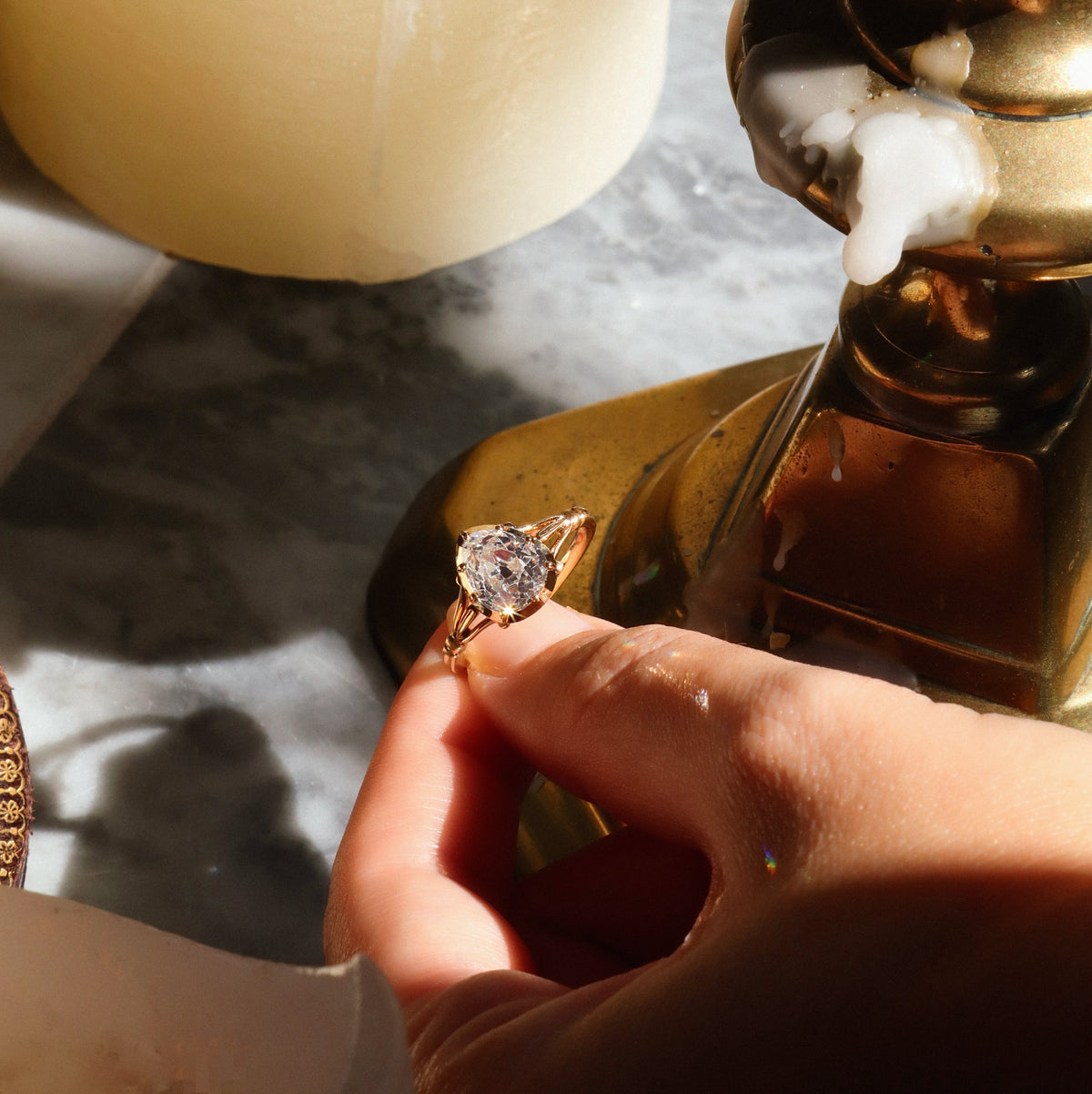 AB MADE diamond engagement ring