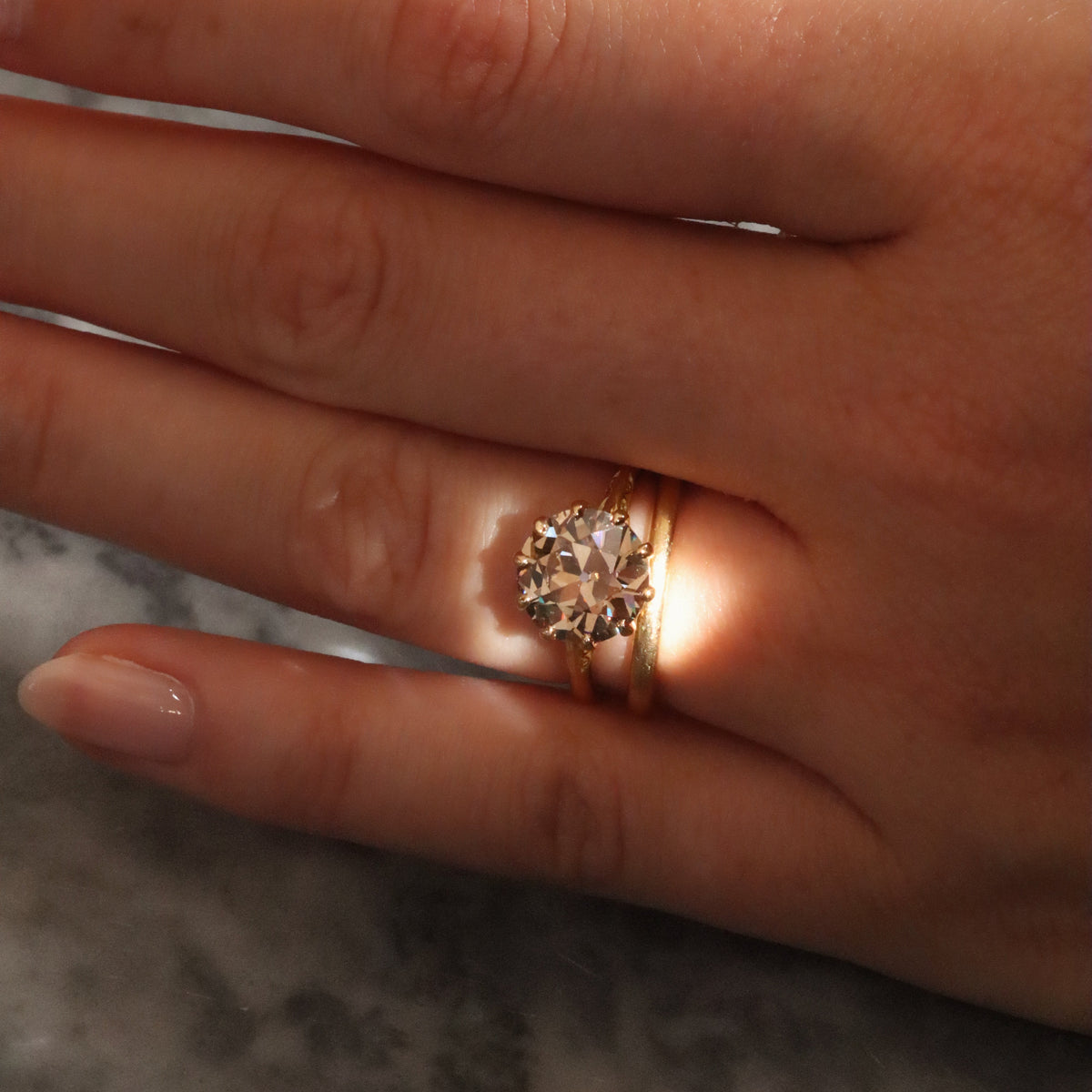 AB MADE diamond engagement ring