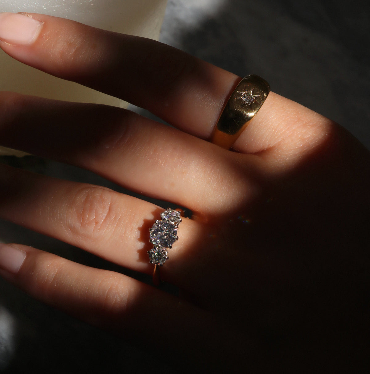 AB MADE diamond engagement ring