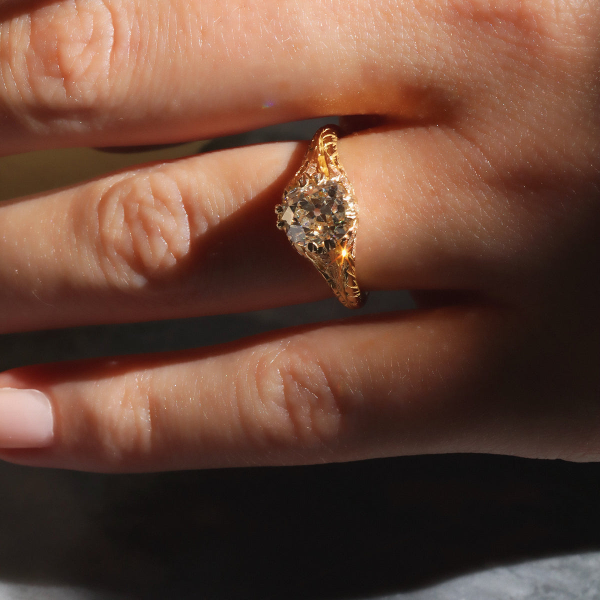 AB MADE diamond engagement ring